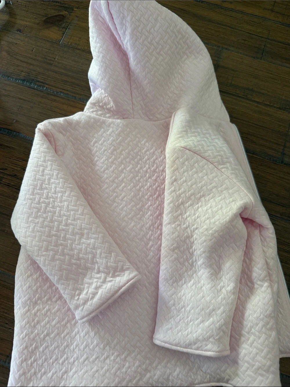 Kissy Kissy Light Pink Quilted Hooded Jacket